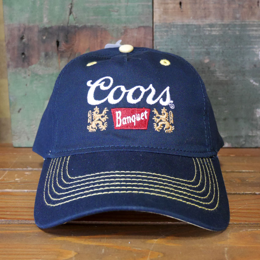 COORS キャップ ビンテージ アメリカ製 ビール クアーズ USA製 帽子 1点物◇クアーズビールCOORS白黒メッシュキャップ帽子US古着