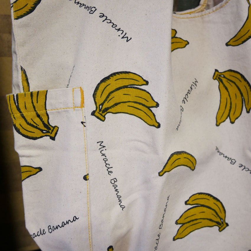 AND PACKABLE（アンドパッカブル） MBO ツイルマルシェバッグ バナナ