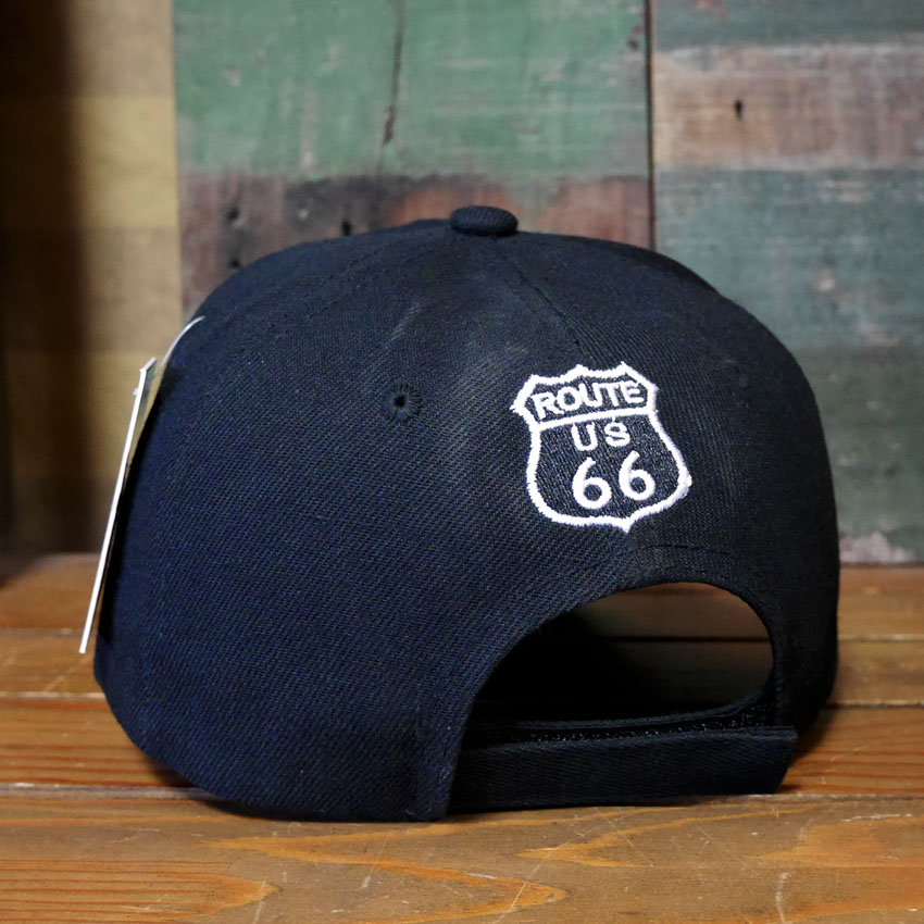 ルート66 キャップ ROAD SHIELD ブラック ROUTE66 帽子 アメカジ