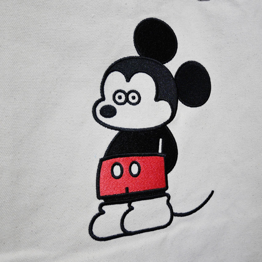 ミッキーマウス ビックスクエア トートバッグ スタンド Disney