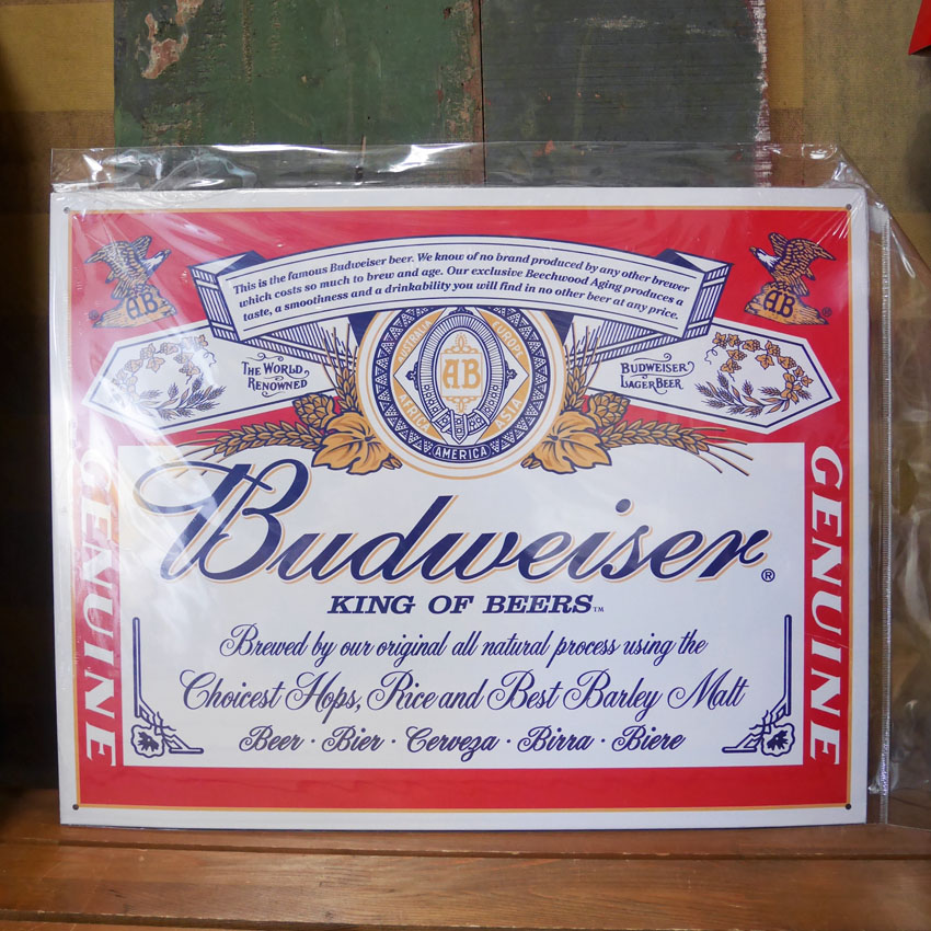 BIG 看板 BUDWEISER パブ バー グッズ バドワイザー ST0239 BIG 看板 BUDWEISER パブ バー グッズ バドワイザー ST0239 BIG
