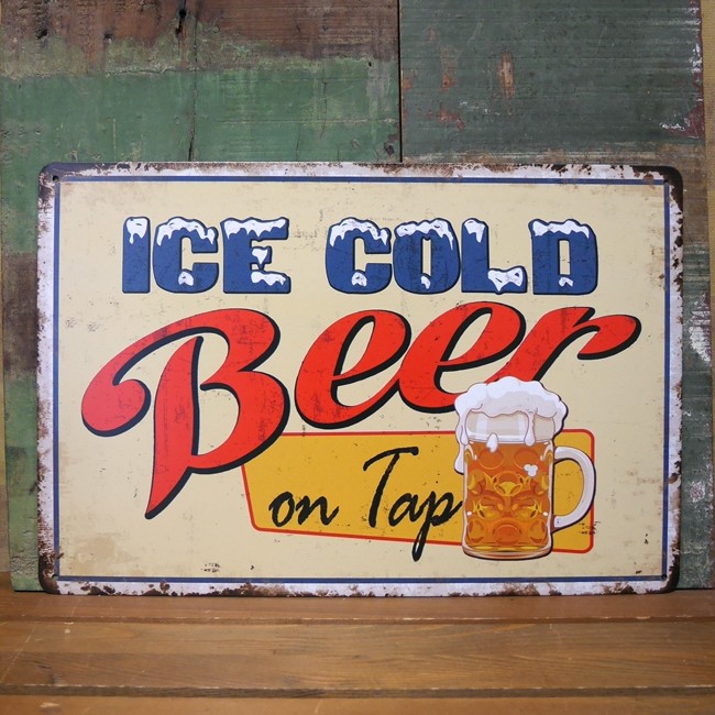 BEER ブリキ看板 インテリア A4 メタルサイン ビール看板 : アメリカン