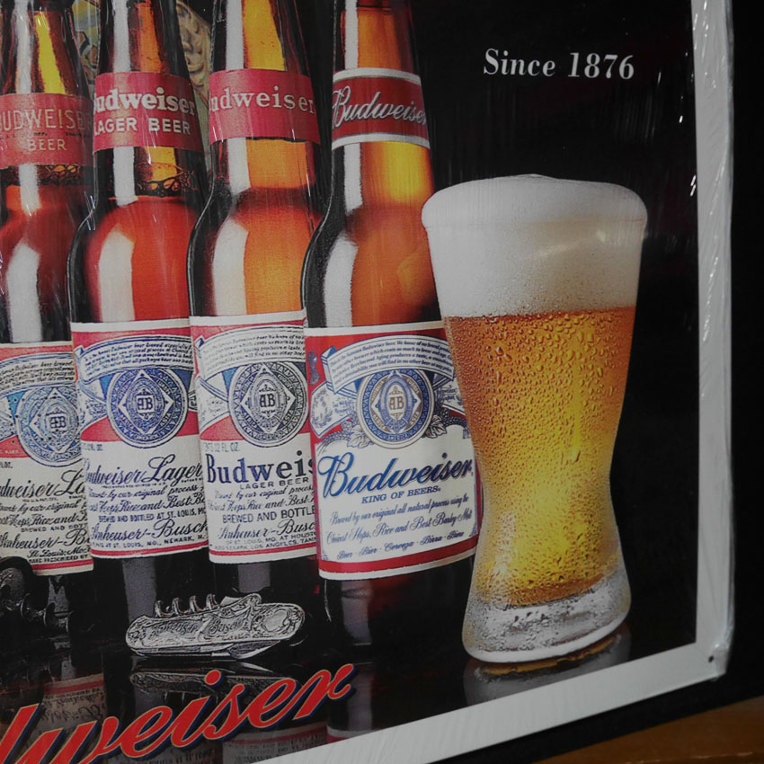 ブリキ看板 バドワイザー インテリア BUDWEISER History of Bud