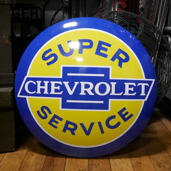 Chevrolet メタルドームサイン ブリキ看板 シボレー インテリア