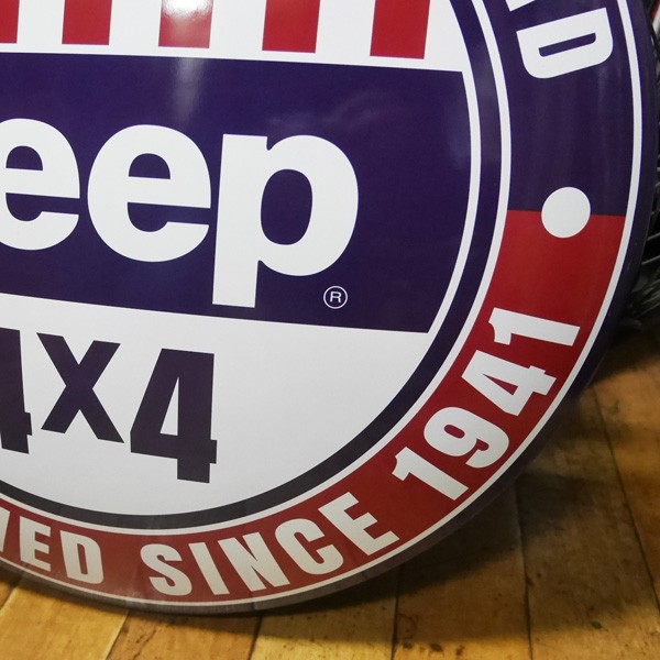 JEEP メタルドームサイン ブリキ看板 ジープ インテリア : アメリカン