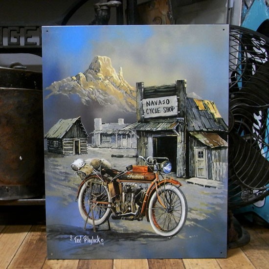 INDIAN MOTOCYCLE（インディアンモトサイクル） インディアン ブリキ
