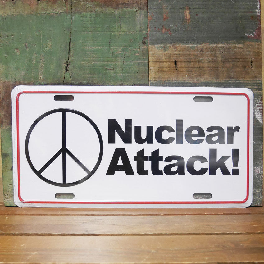 コマーシャルプレート Nuclear Attack インテリア ブリキ看板 CM
