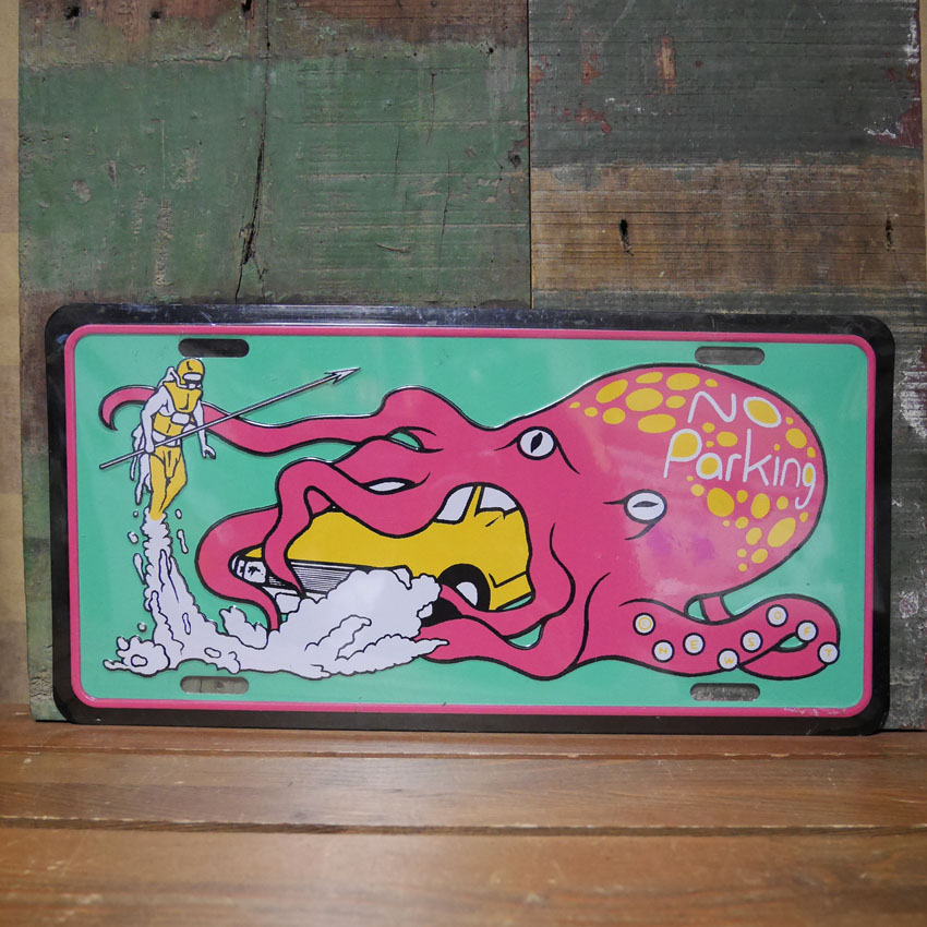 アンティーク　メタル　サイン　プレート　看板　感謝祭　NO PARKING レア アンティーク メタル サイン プレート 看板 感謝祭 NO PARKING レア