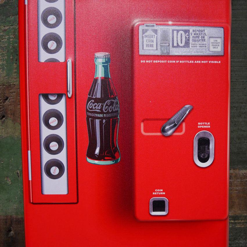 Coca Cola（コカコーラ） ダイカット エンボスメタルサイン Coca-Cola