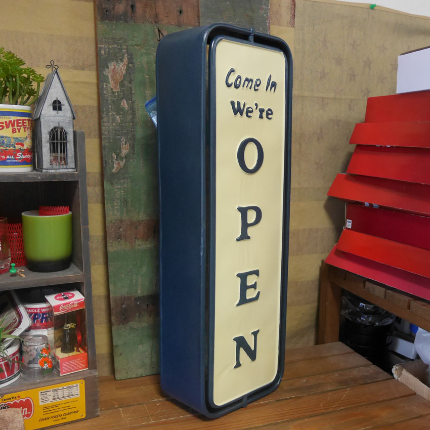 スピナー サイン スタンド ネイビー② DULTON ONLINE SHOP | SPINNER SIGN STAND OPEN-CLOSED BLACK
