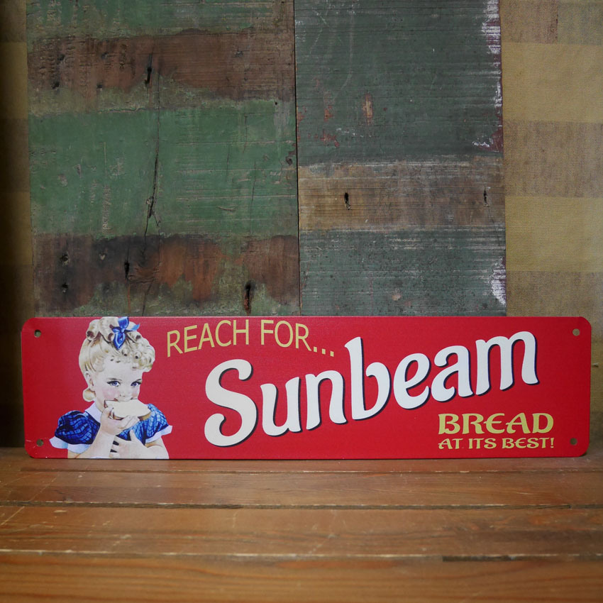 サンビーム パン アメリカンサインボード Sunbeam Bread ブリキ看板