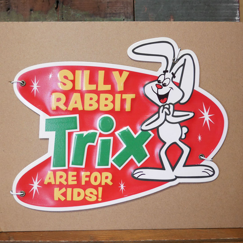 エンボスメタルサインプレート SILLY RABBIT MINI EMBOSS METAL SIGN
