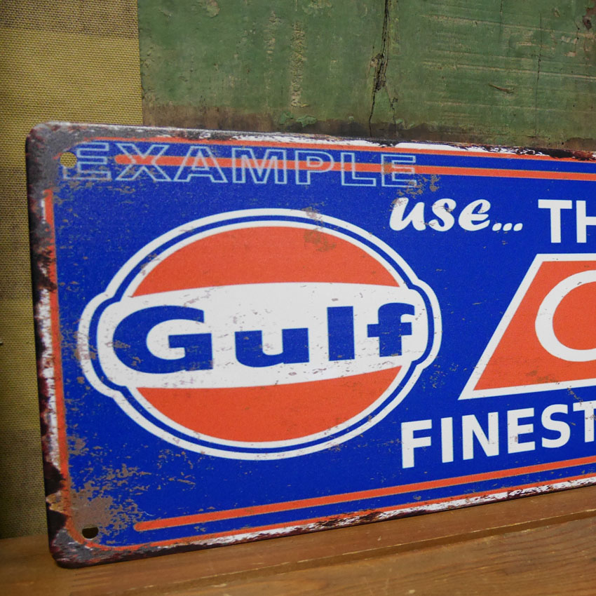 アメリカンサインボード Gulfpride インテリア ガルフ メタル