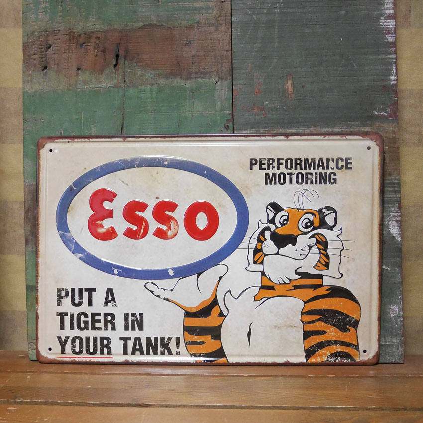 Amazon.co.jp: 【昭和レトロ百貨店】ESSO TIGER エッソ ガレージ