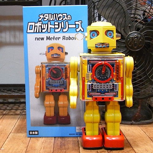 ニューメーターロボット ブリキのおもちゃ ブリキの電動ロボット