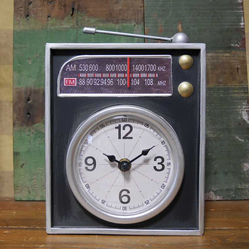 アントレックス ビンテージ テーブルクロック ラジオ 貯金箱 置時計