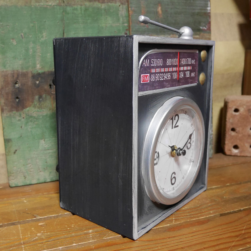 アントレックス ビンテージ テーブルクロック ラジオ 貯金箱 置時計