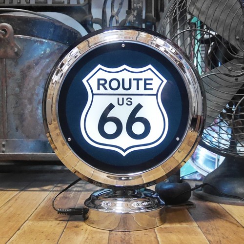 ROUTE66 ガスランプ ネオンクロック 置時計 ルート66 GASLAMP NEON