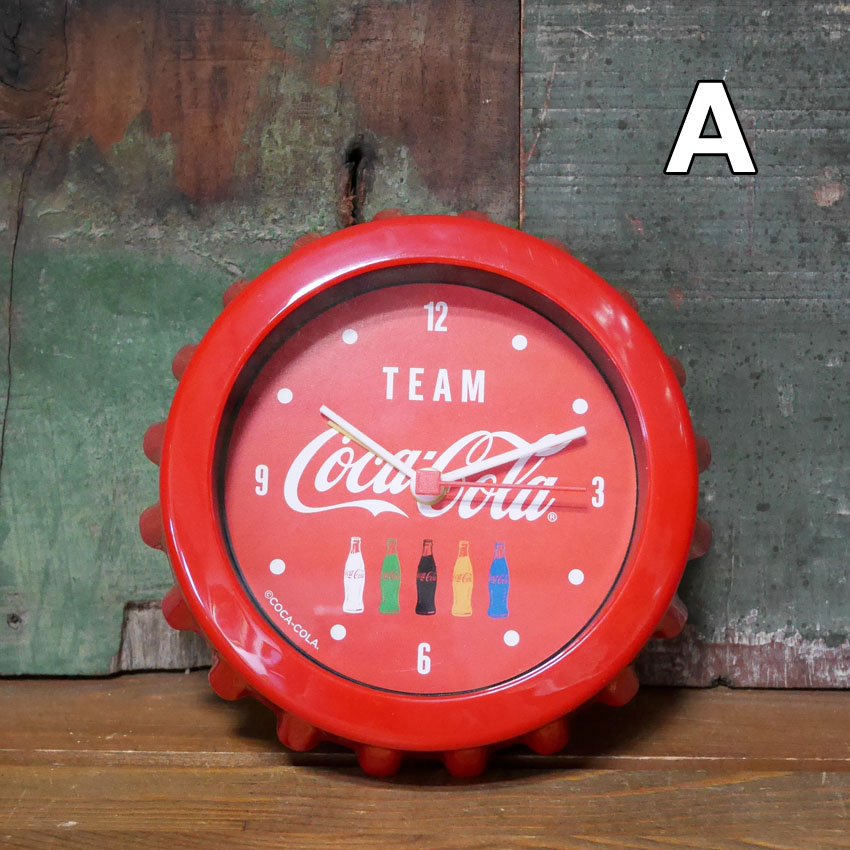 コカコーラ ボトルキャップクロック 置き時計 Coca-Cola Bottle Cap