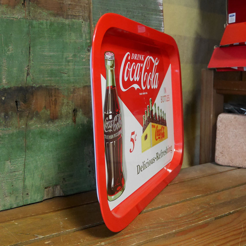 Coca Cola コカコーラ ティントレイ レクタングル お盆