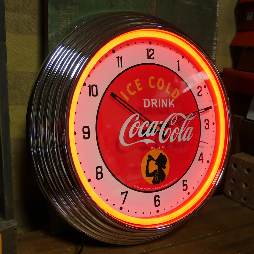 Coca Cola（コカコーラ） ネオンクロック coca-cola COKE Neo Neon