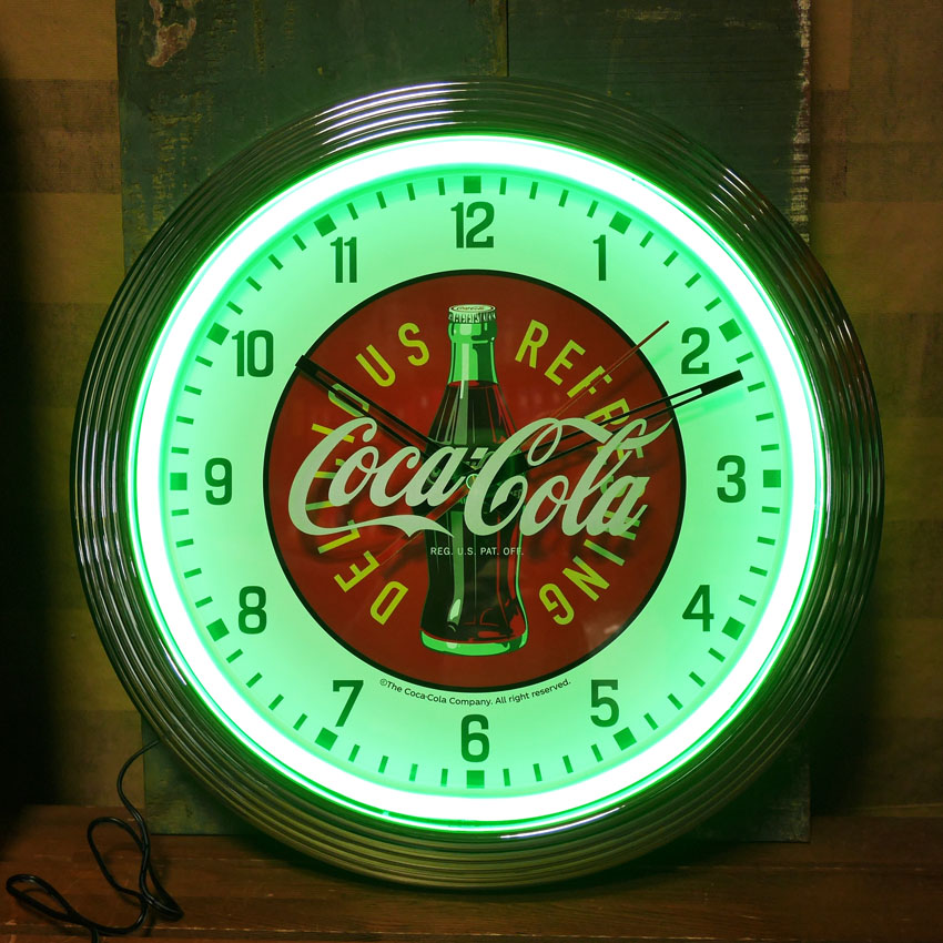 Coca Cola（コカコーラ） ネオンクロック coca-cola COKE Neo Neon