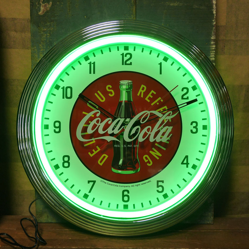 コカコーラ ネオン レトロ 時計 ヴィンテージ 輸入品 アメリカン雑貨 351387.jpg