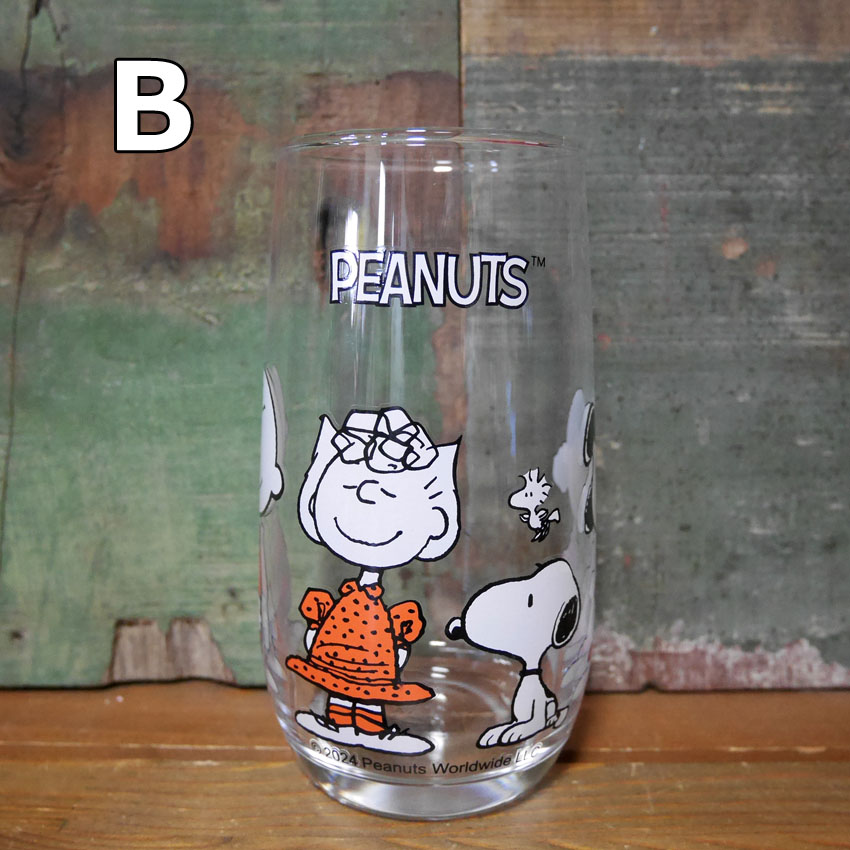 SNOOPY（スヌーピー） ライン グラス コップ PEANUTS GLASS