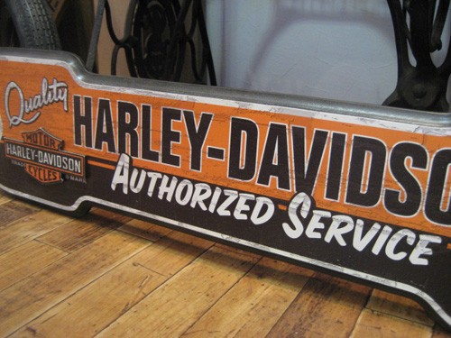 HARLEY Davidson 木製　看板 Harley Davidson ハーレーダビッドソン 木製看板 アロー ウッド