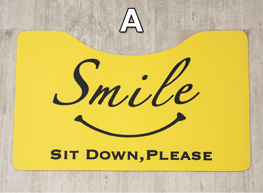 スマイル トイレマット Toilet mat Smile アメリカン雑貨 : im-259 : アメリカン雑貨のグッズファーム - 通販 -  Yahoo!ショッピング