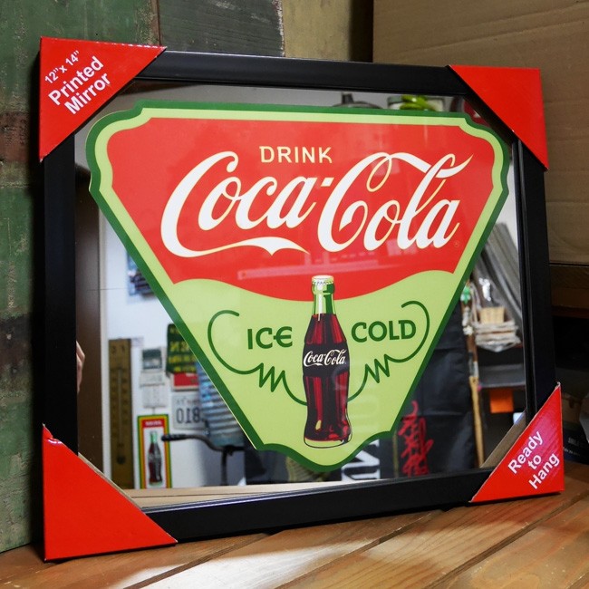 コカコーラ パブミラー インテリア ウォールミラー 鏡 cocacora : mp 