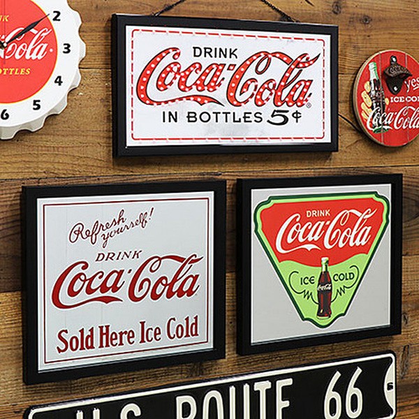 大型 ヴィンテージ コカコーラ パブミラー 鏡 25周年 レトロ ビンテージ 超貴重！ ビンテージ '80s Coca-Cola コカコーラ パブミラー