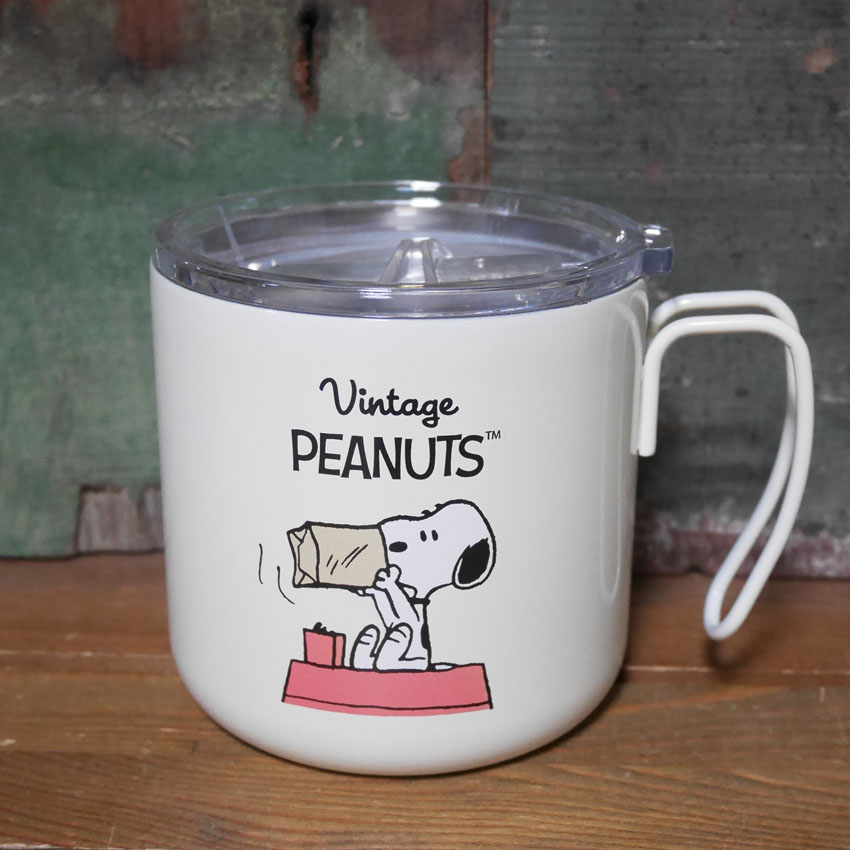 スヌーピー　蓋付マグカップ 楽天市場】【P10倍】【公式】BRUNO PEANUTS蓋つきステンレスマグshort