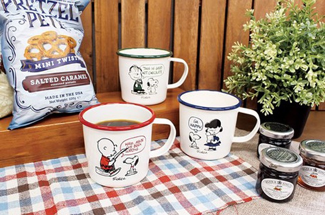 SNOOPY（スヌーピー） 琺瑯 マグカップ PEANUTS SNOOPY ホーロー