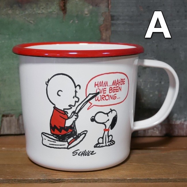 SNOOPY スヌーピー 琺瑯 マグカップ PEANUTS ホーロー コップ