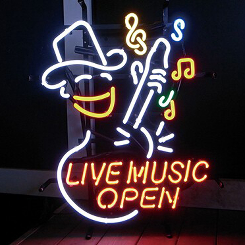 LIVE MUSIC OPEN ネオンサイン ネオン管 NEON SIGN : neon-139 : アメリカン雑貨のグッズファーム - 通販 -  Yahoo!ショッピング