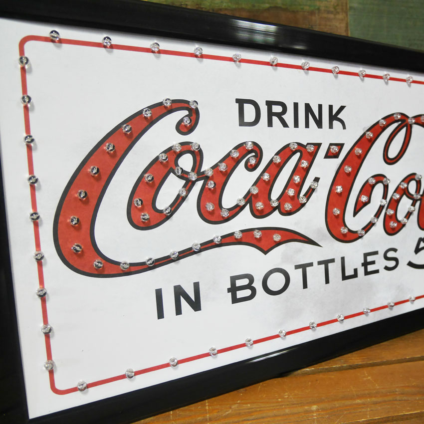 Coca-Cola 木目調円形LEDサイン 非売品コカコーラ - メルカリ