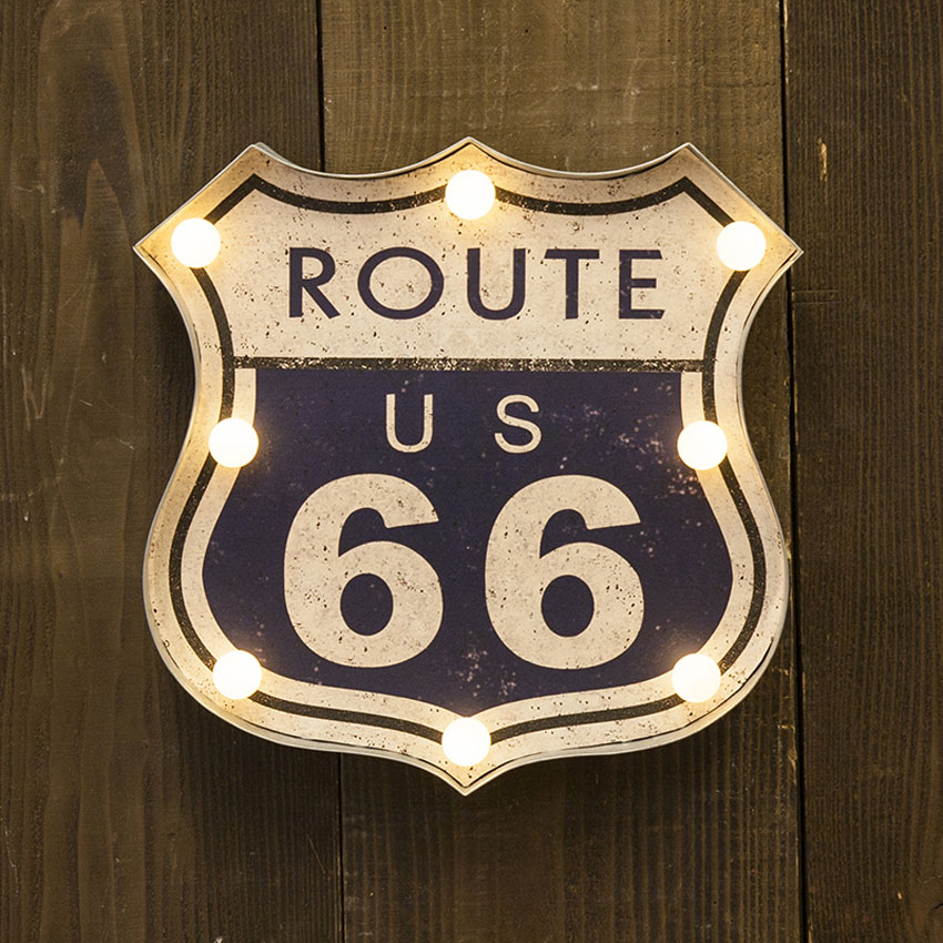 Amazon.co.jp: パブ サインミラー ROUTE66 202MS1049A アメリカン雑貨 ウォールミラー 壁掛け ルート66 :  ホーム＆キッチン