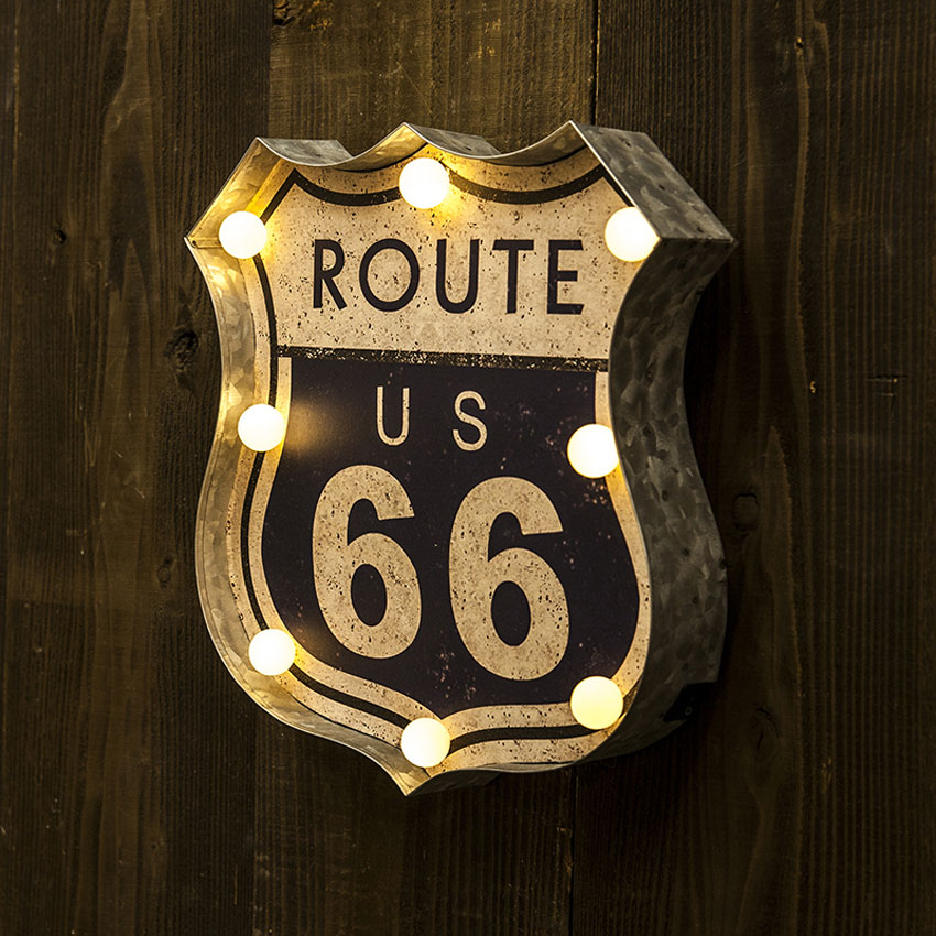 ルート66 カスタムネオサイン　未使用 ROUTE66 引き渡し済み商品 アメリカンクラシック ROUTE US 66 LED サイン ルート66 : アメリカン