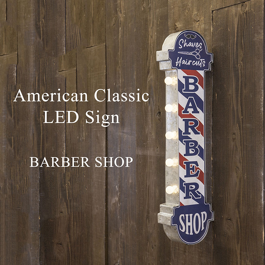 アメリカンクラシック BARBER SHOP LED サイン 散髪屋 American Classic LED Sign : neon-185 :  アメリカン雑貨のグッズファーム - 通販 - Yahoo!ショッピング