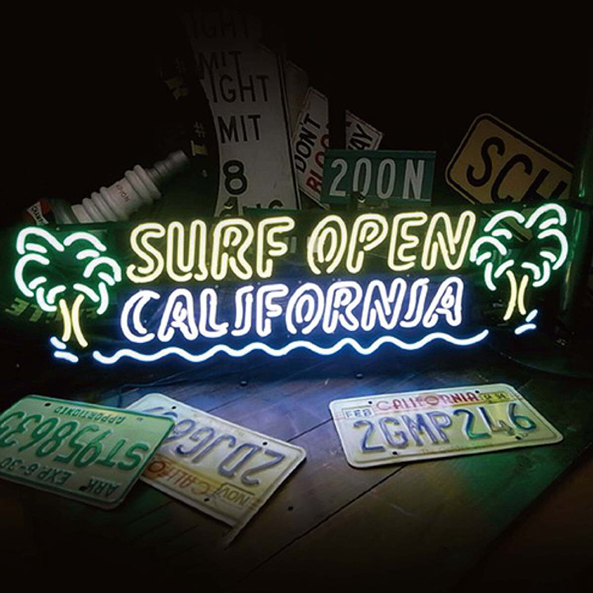 SURF OPEN ネオンサイン サーフ オープン カリフォルニア ネオン管