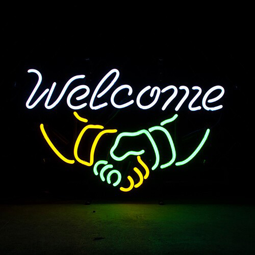 WELCOME ネオンサイン ウェルカム ネオン管 NEON SIGN : アメリカン