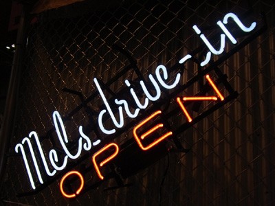 MELS DRIVEIN OPEN ネオンサイン ネオン管 メルズドライブイン