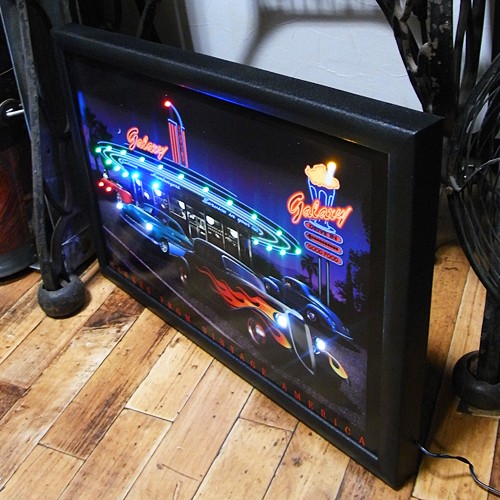 LEDピクチャーフレーム LED ピクチャーフレーム galaxy オールドアメリカン ネオン