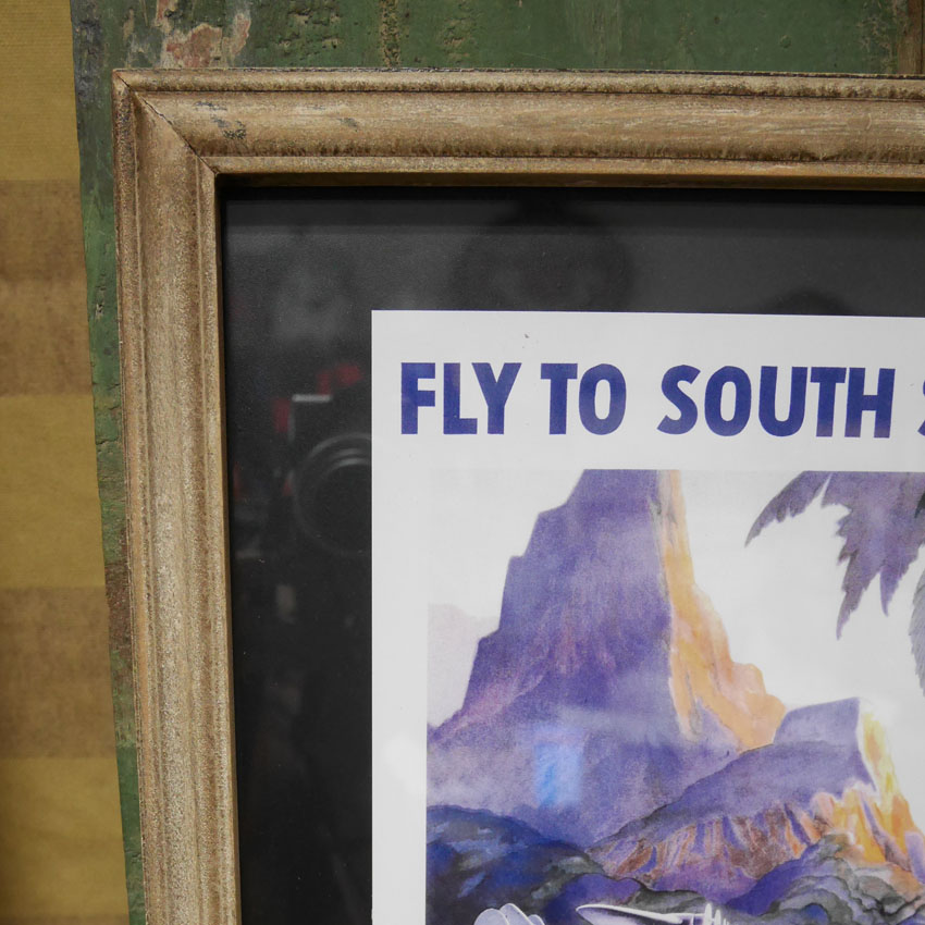 ODハワイアン フレームポスター PA SOUTH SEA ISLES パンナム航空