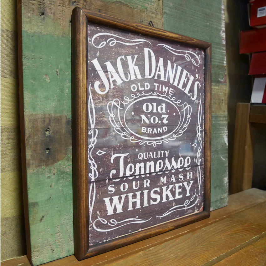 ジャックダニエル　アンティーク　ボード　木製 ジャックダニエル アンティーク ボード 木製 送料無料】JACK
