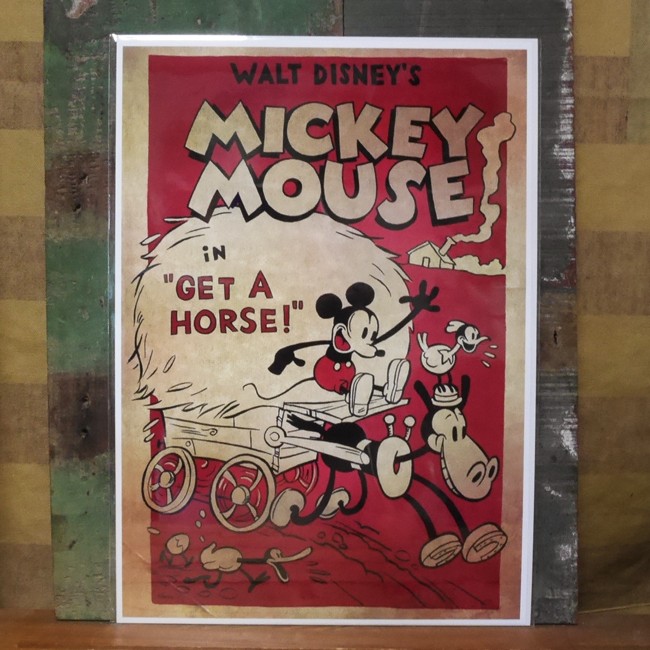 ディズニー ポスター ミッキー ミニー 1970’s ヴィンテージ ディズニー ポスター ミッキーミニー！ヴィンテージアート
