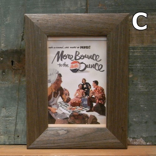 レトロ ミニ ピクチャーフレーム ポストカード 写真立て ウッデン