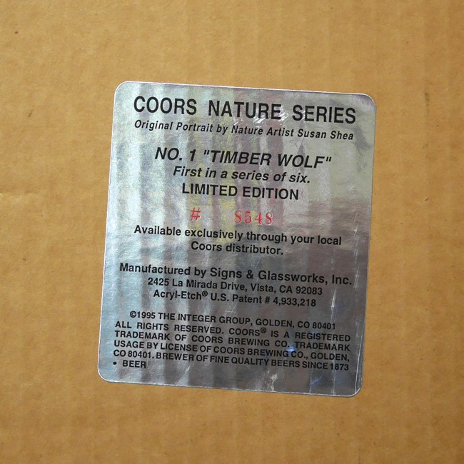 アンティーク パブミラー クアーズ 鏡 COORS NATURE SERIES