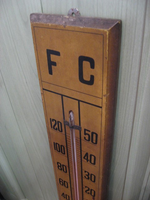 アンティーク 木製 温度計 レトロ 雑貨 オブジェ インテリア